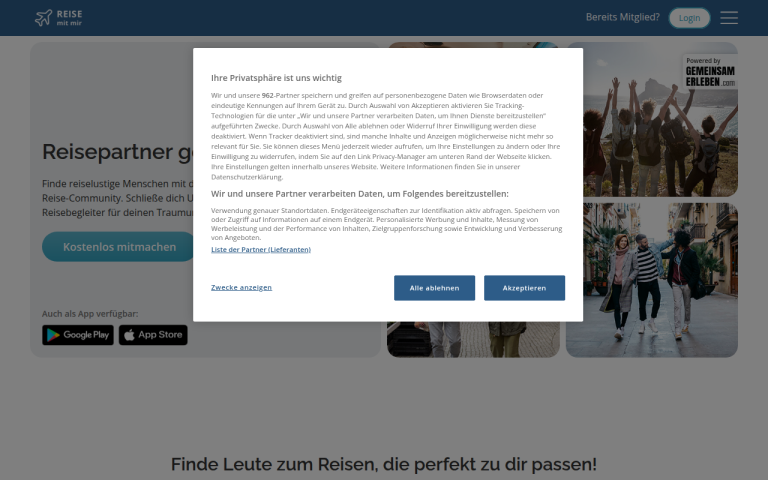reise-mit-mir.com Erfahrungen & Bewertungen Webseite Screenshot