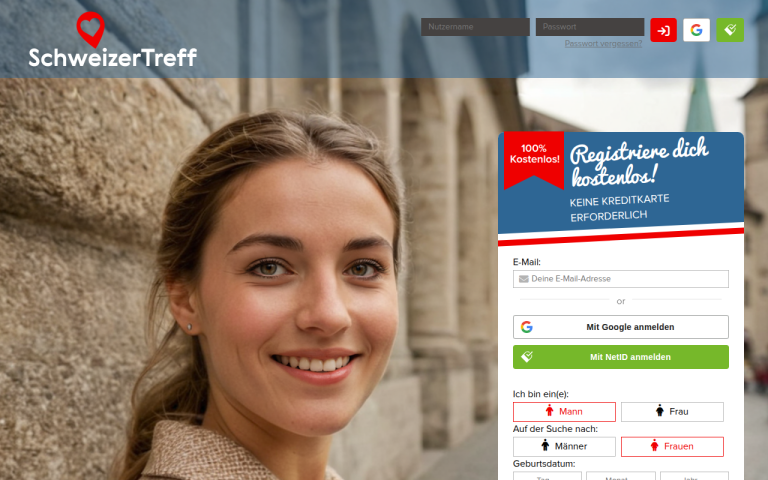 schweizertreff.com Erfahrungen & Bewertungen Webseite Screenshot