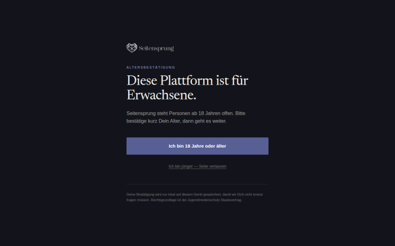 seitensprung.de Erfahrungen & Bewertungen Webseite Screenshot
