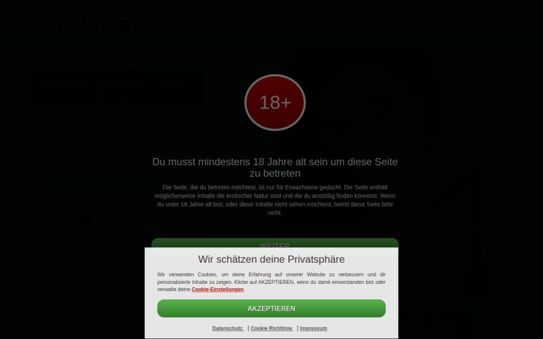 sexdates365.de Erfahrungen & Bewertungen Webseite Screenshot
