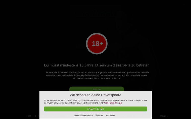 sextreffzentrale.com Erfahrungen & Bewertungen Webseite Screenshot