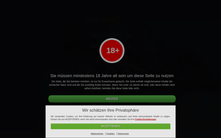 sexwelt-24.com Erfahrungen & Bewertungen Webseite Screenshot