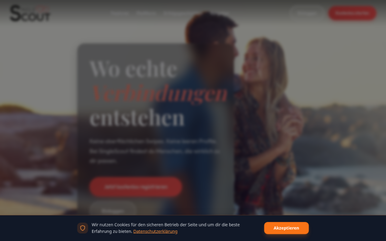 singlescout.com Erfahrungen & Bewertungen Webseite Screenshot