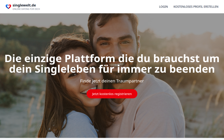 singlewelt.de Erfahrungen & Bewertungen Webseite Screenshot