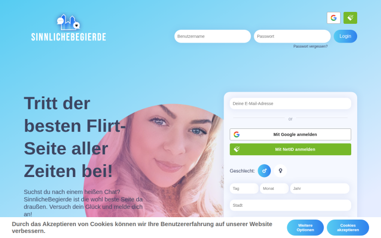 sinnlichebegierde.com Erfahrungen & Bewertungen Webseite Screenshot