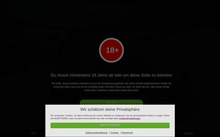 spankingkontakte.de Erfahrungen & Bewertungen Webseite Screenshot