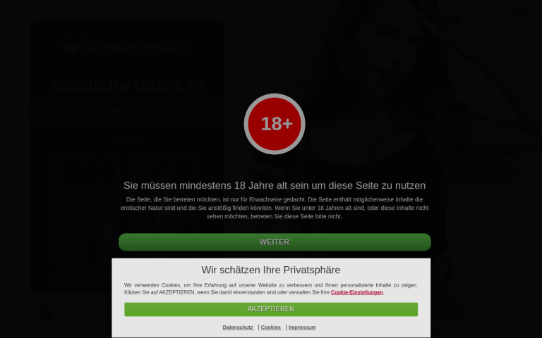 sponsorgesucht.com Erfahrungen & Bewertungen Webseite Screenshot