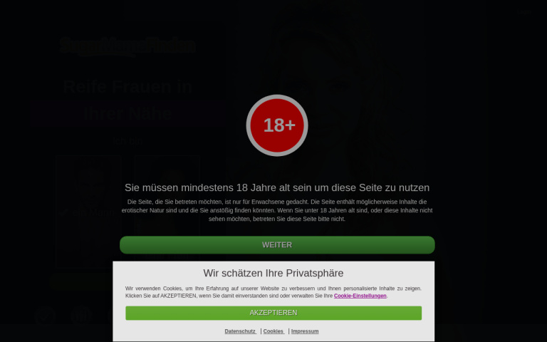 sugarmamafinden.com Erfahrungen & Bewertungen Webseite Screenshot