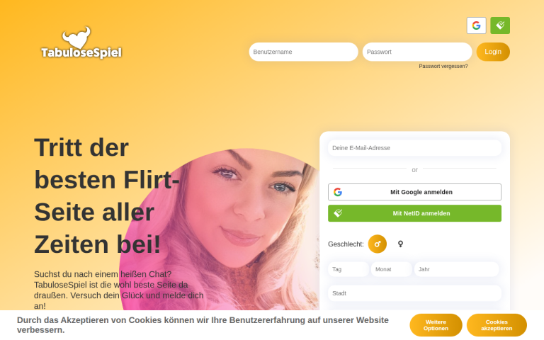tabulosespiel.com Erfahrungen & Bewertungen Webseite Screenshot