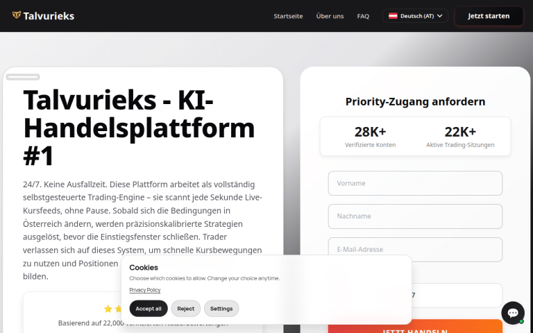 talvurieks.at Erfahrungen & Bewertungen Webseite Screenshot