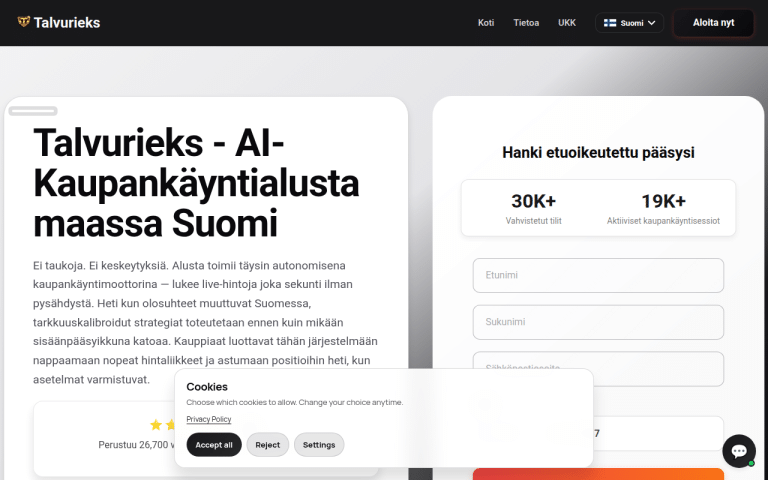 talvurieks.com Erfahrungen & Bewertungen Webseite Screenshot