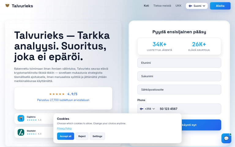 talvurieks.org Erfahrungen & Bewertungen Webseite Screenshot