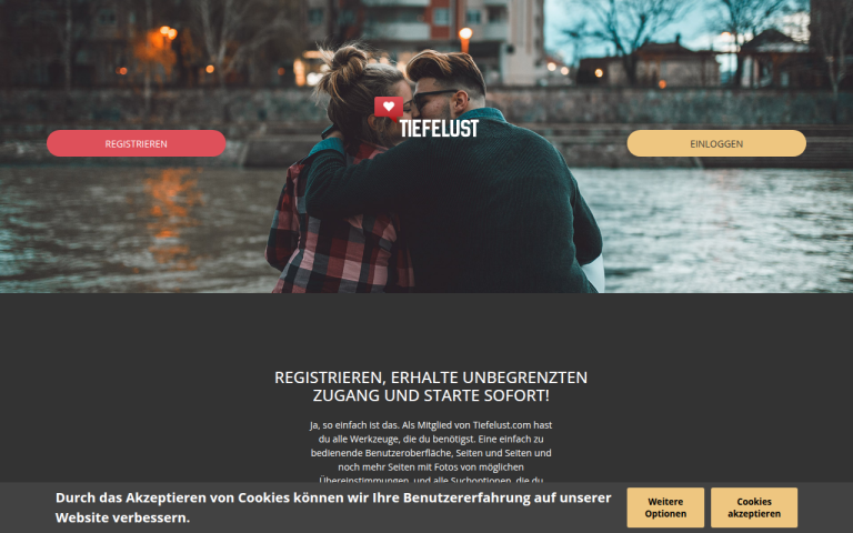 tiefelust.com Erfahrungen & Bewertungen Webseite Screenshot