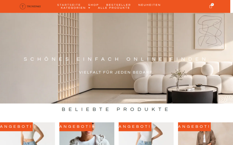 trunepaki.com Erfahrungen & Bewertungen Webseite Screenshot
