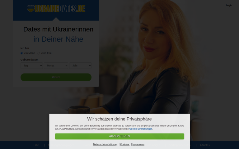 ukrainedates.de Erfahrungen & Bewertungen Webseite Screenshot