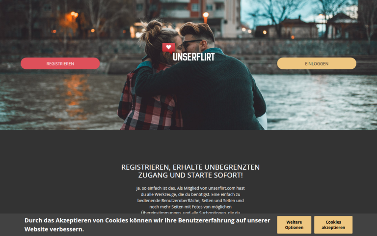 unserflirt.com Erfahrungen & Bewertungen Webseite Screenshot