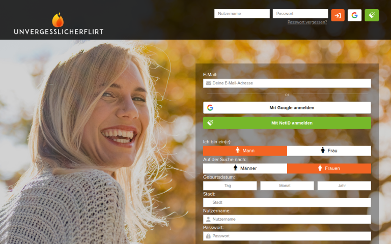 unvergesslicherflirt.com Erfahrungen & Bewertungen Webseite Screenshot