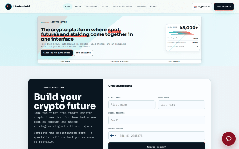 urvlentoki-platform.com Erfahrungen & Bewertungen Webseite Screenshot