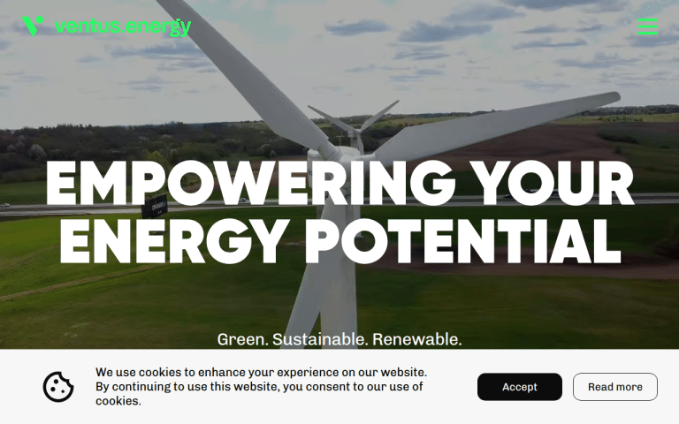 ventus.energy Erfahrungen & Bewertungen Webseite Screenshot