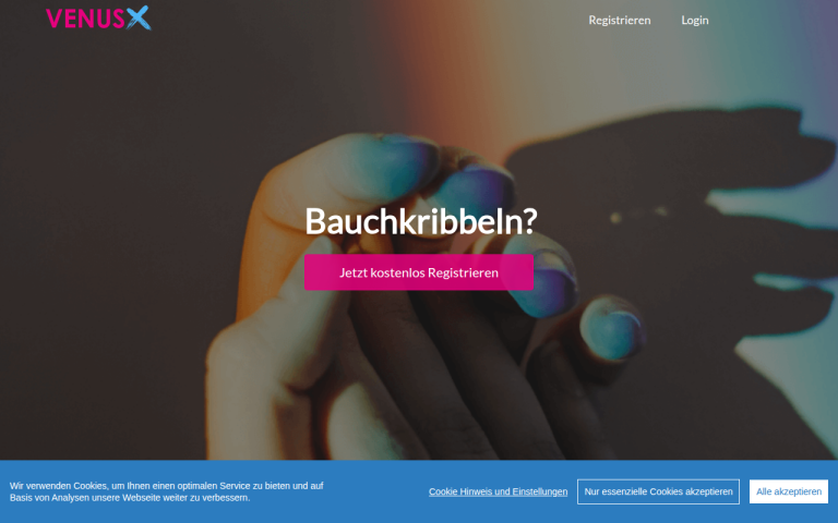 venusx.de Erfahrungen & Bewertungen Webseite Screenshot