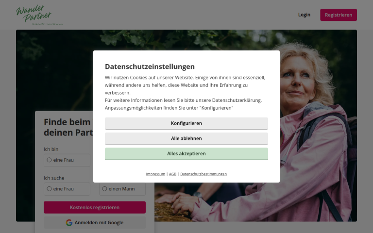 wander-partner.com Erfahrungen & Bewertungen Webseite Screenshot