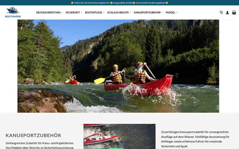wasserruderangebote.com Erfahrungen & Bewertungen Webseite Screenshot