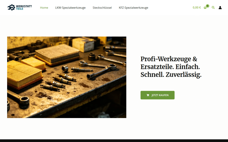 werkstatt-teile.com Erfahrungen & Bewertungen Webseite Screenshot