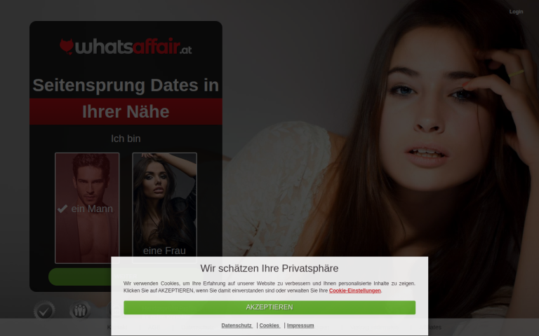 whatsaffair.at Erfahrungen & Bewertungen Webseite Screenshot