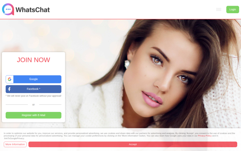 whatschat.com Erfahrungen & Bewertungen Webseite Screenshot