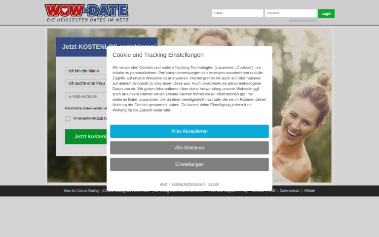 wowdate.de Erfahrungen & Bewertungen Webseite Screenshot