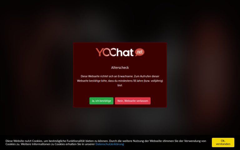 yoochat.net Erfahrungen & Bewertungen Webseite Screenshot